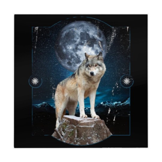 Wolf Moon Forest Wolves Nature Nature Liever Full Mahjong Mats