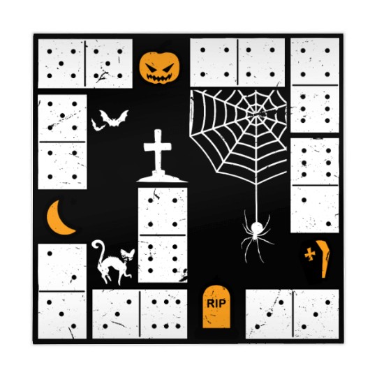 Domino Halloween Dominoes Trick Or Treat Dominos Mahjong Mats