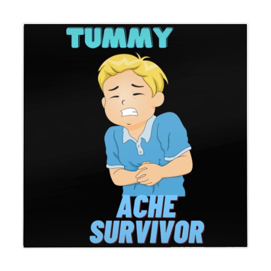 Tummy Ache Survivor Funny Back To School Mahjong Mats