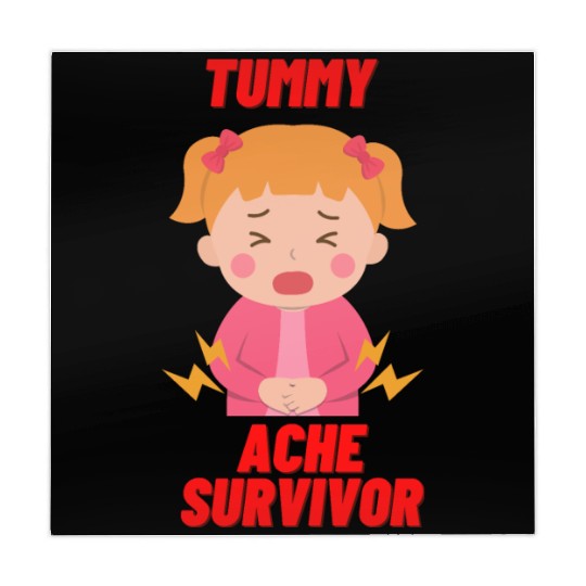 Tummy Ache Survivor Funny Back To School Mahjong Mats