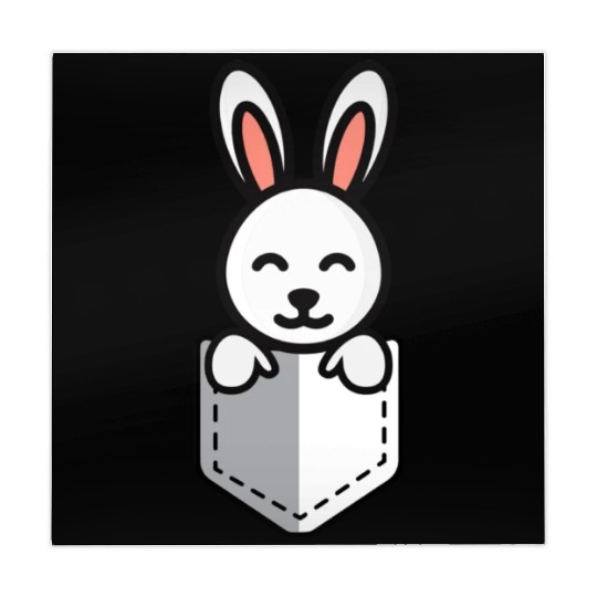 Bunny Pocket Cute Little Easter Sunday Egg Hunt Mahjong Mats