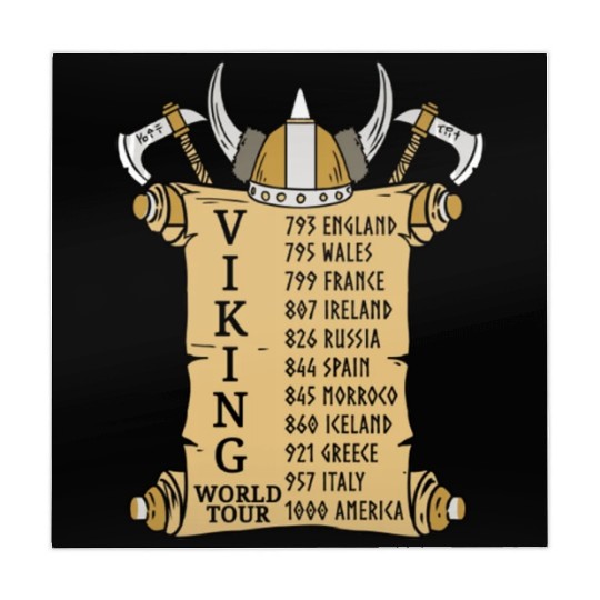 Viking World Tour For Vikings Lover Mahjong Mats