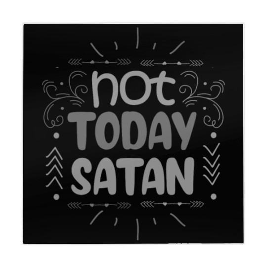 Christianity Not Today Satan Christian Gift Idea Mahjong Mats