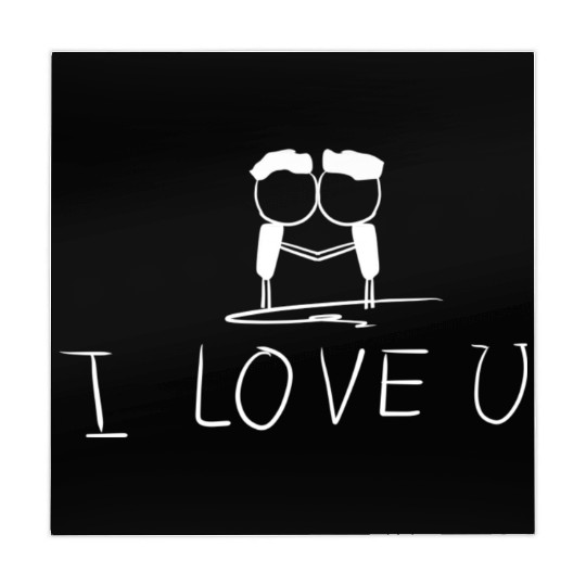 i love you gay couple Mahjong Mats