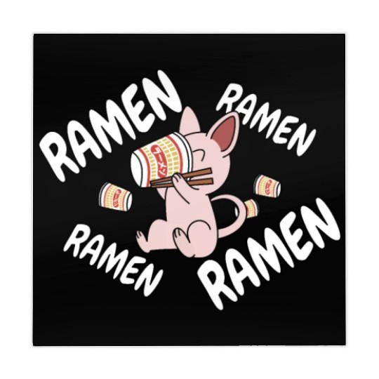 Sphynx Cat Instant Ramen Noodles Mahjong Mats