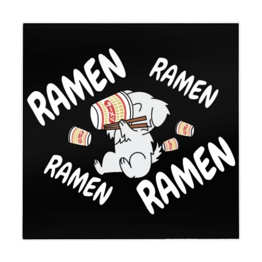 Great Pyrenees Instant Ramen Noodles Mahjong Mats