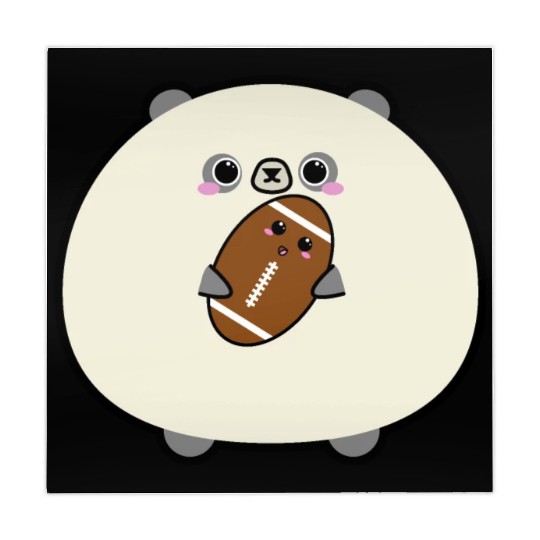 Fantasy football panda cute Mahjong Mats