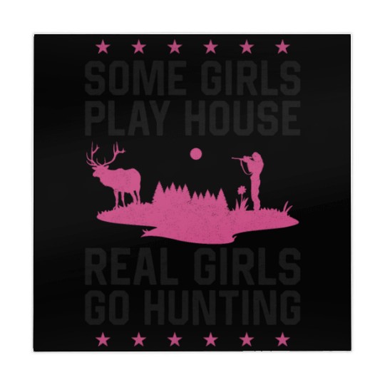 Buck Deer Hunting Hunter Girl Some Mahjong Mats