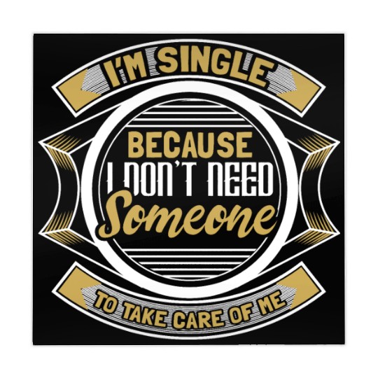 Single Independent Relationship Status Gift Mahjong Mats