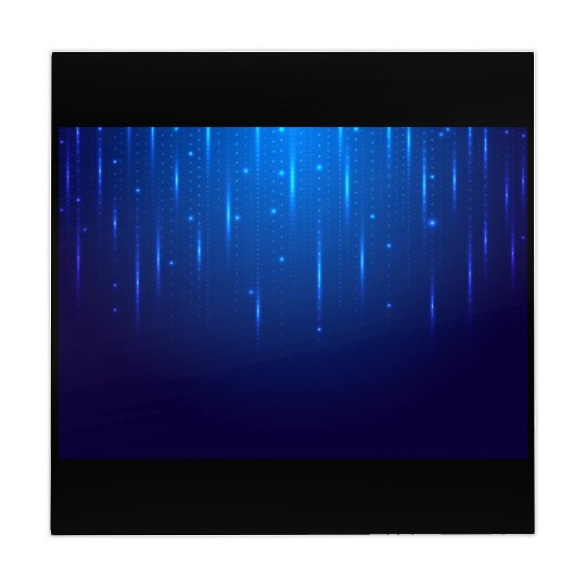 Navy Blue Glowing Neon Dots Mahjong Mats