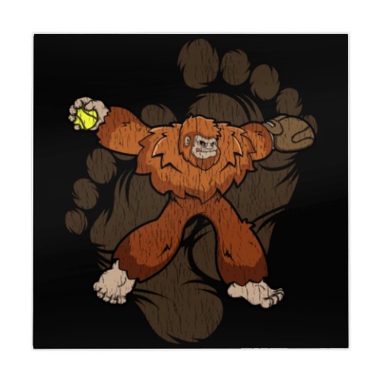 Bigfoot Softball Sasquatch Softball Pitcher Mahjong Mats