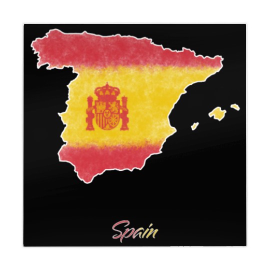 Stylized Spain Map Mahjong Mats