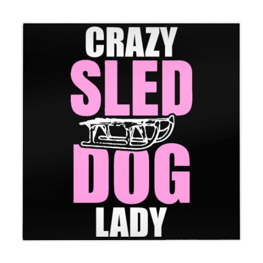 Womens Crazy Sled Dog Lady Mahjong Mats