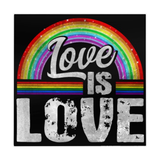 Love is Love - Rainbow Tolerance LGBT Gay Pride Mahjong Mats