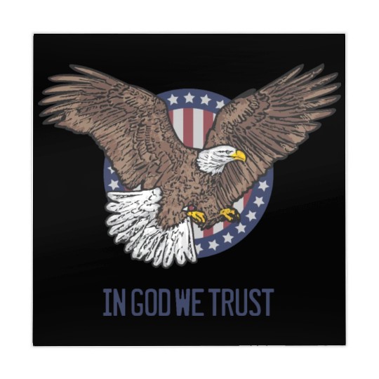 In God We Trust - Bald Eagle - Patriotic Mahjong Mats