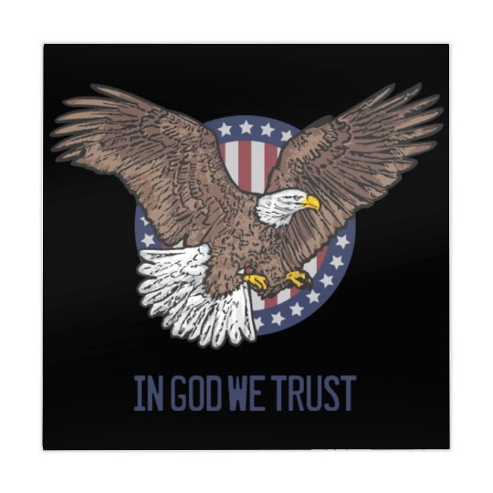 In God We Trust - Bald Eagle - Patriotic Mahjong Mats