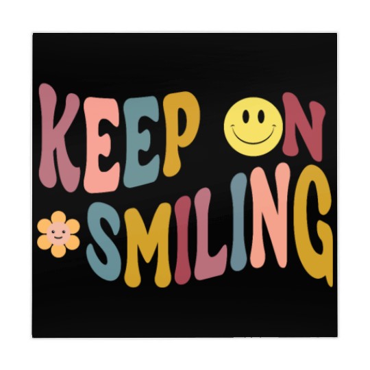 Keep On Smiling Trendy Oversized Vintage Women's Mahjong Mats