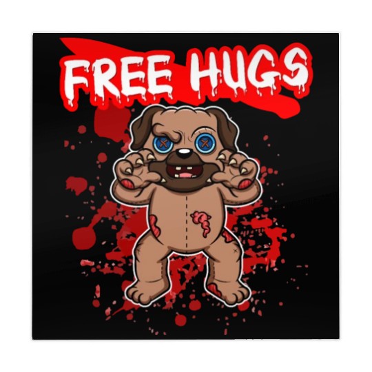 Free Hugs Halloween Sarcasm Scary Creepy Costume Mahjong Mats