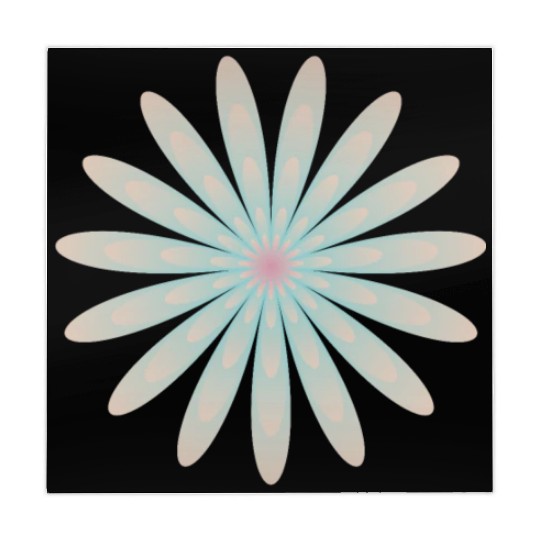 Blue and Coral Flower Mahjong Mats