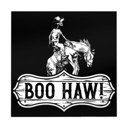 Cowboy Halloween Boo Haw Western Skeleton Rider Mahjong Mats