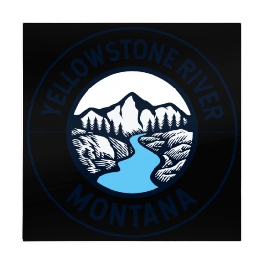 YStone River Montana State Mountains Nature Mahjong Mats