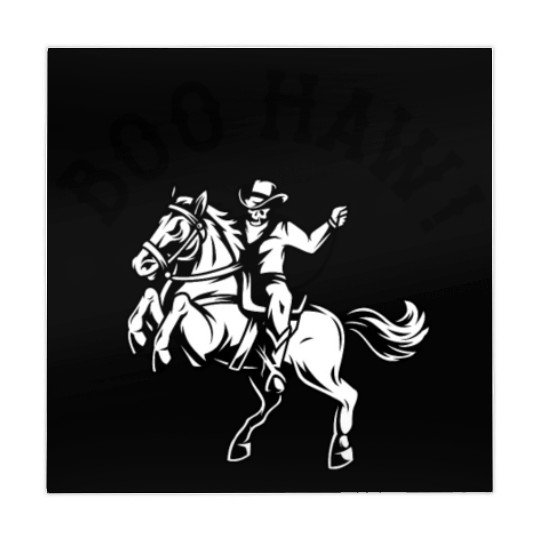 Cowboy Halloween Boo Haw Western Skeleton Rider Mahjong Mats