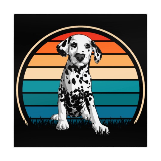 Dalmatian Dog Owner Retro Dog Lover Mahjong Mats