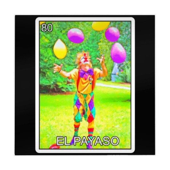 El Payaso The Clown Card Mexican Lottery Card Mahjong Mats