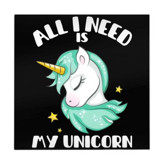 Green kawaii unicorn show magic and rainbow Mahjong Mats