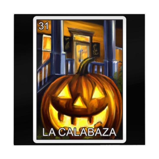 La Calabaza Pumpkin Card Mexican Lottery Card Mahjong Mats