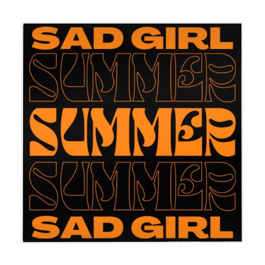 SAD GIRL SUMMER - ORANGE Mahjong Mats