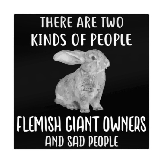 Sad People And Flemish Giant Rabbit Bunny Mahjong Mats
