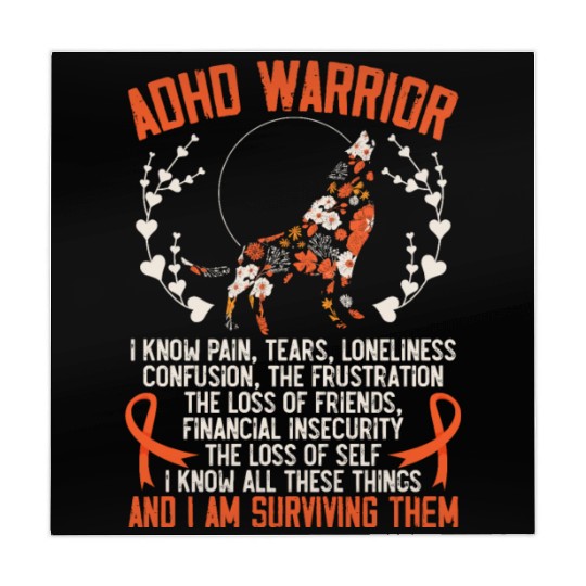ADHD Warrior Embrace Neurodiversity ADHD Awareness Mahjong Mats