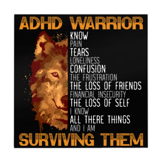 ADHD Warrior Embrace Neurodiversity ADHD Awareness Mahjong Mats
