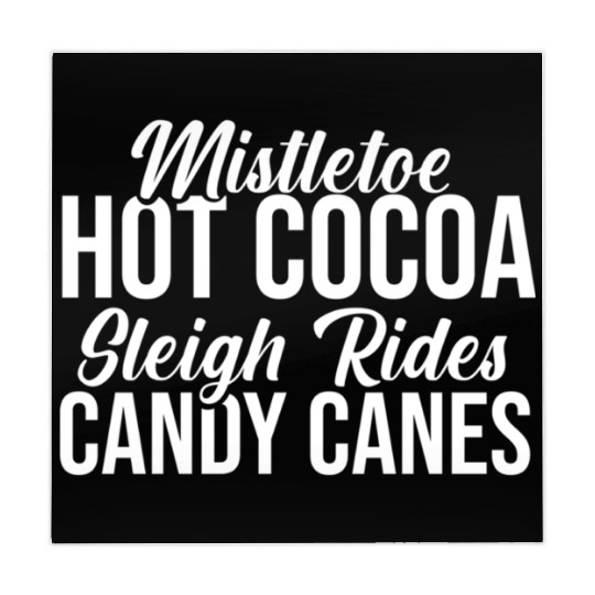 Mistletoe Hot Cocoa Sleigh Rides Candy Canes Mahjong Mats