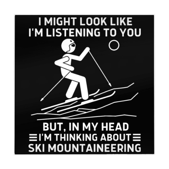 In My Head Ski Mountaineering Mahjong Mats
