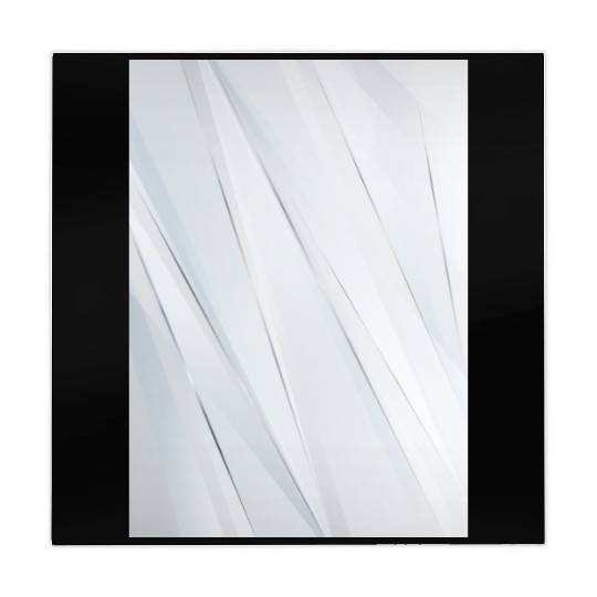 Luxury White Silver Stripes Mahjong Mats