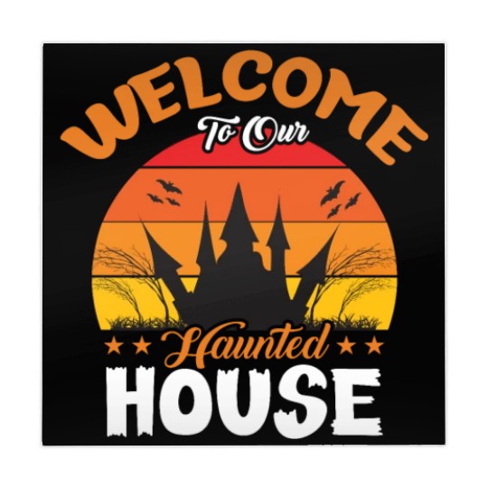 Welcome To Our Haunted House Mahjong Mats