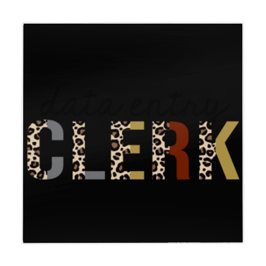 Data Entry Clerk Leopard Print Funny Mahjong Mats