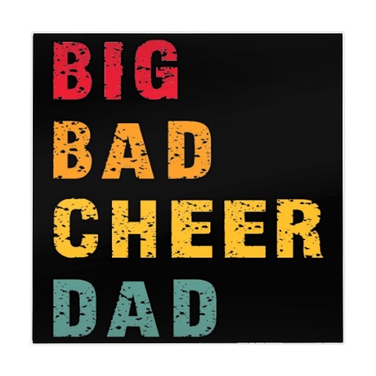 Big Bad Cheer Dad Funny Parent Father Awesome Mahjong Mats