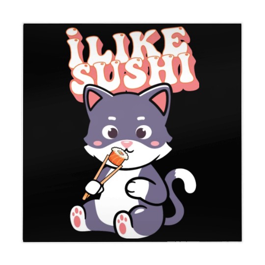 Sushi cat Lover Japanese Food Mahjong Mats