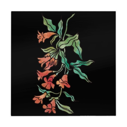 watercolour autumn plant Mahjong Mats