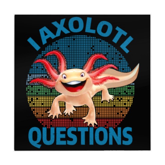 I Axolotl Questions Cute Retro Vintage Axolotl Mahjong Mats