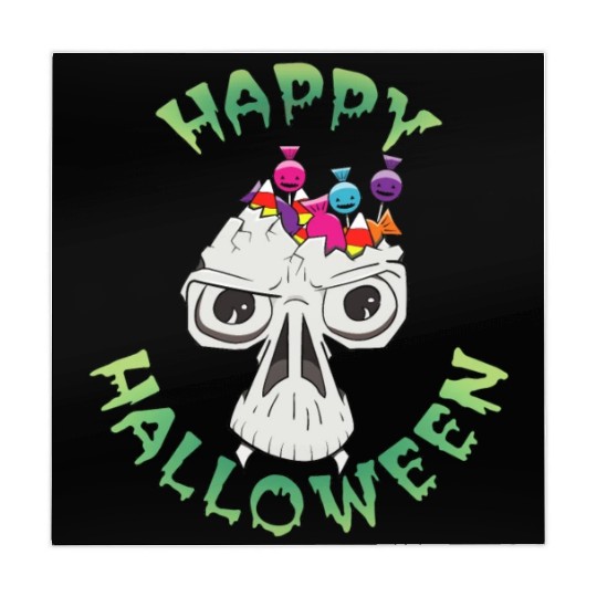 Candy Skull Happy Halloween Cartoon Mahjong Mats