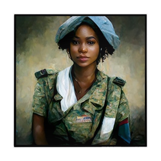 Beautiful US army combat medic painting Mahjong Mats