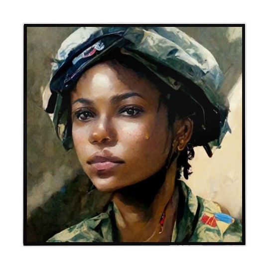 Beautiful US army combat medic painting Mahjong Mats