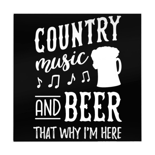 Country music and beer thats why im here Mahjong Mats