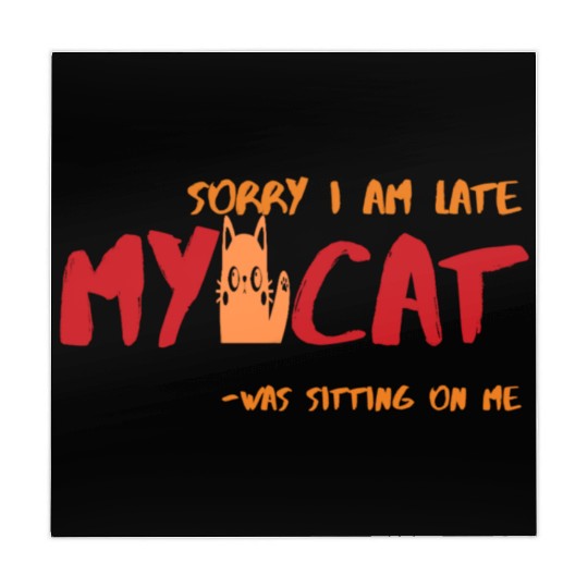 Sorry I Am Late My Cat Was Sitting On Me-Cat Lover Mahjong Mats