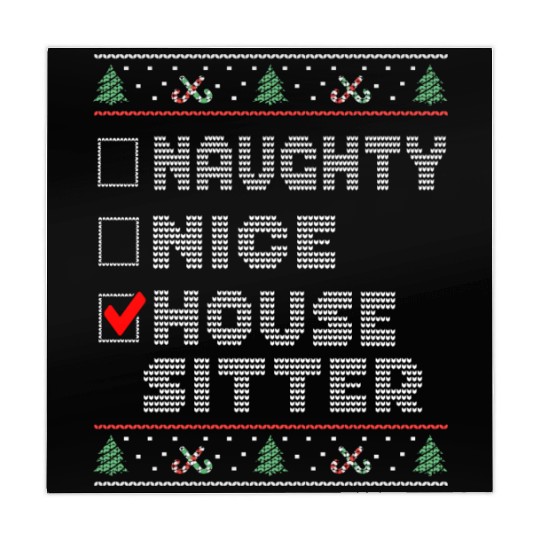 Naughty Nice House Sitter, Matching Christmas Mahjong Mats