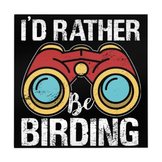 I'd Rather Be Birding Bird Lover Birdwatching Mahjong Mats
